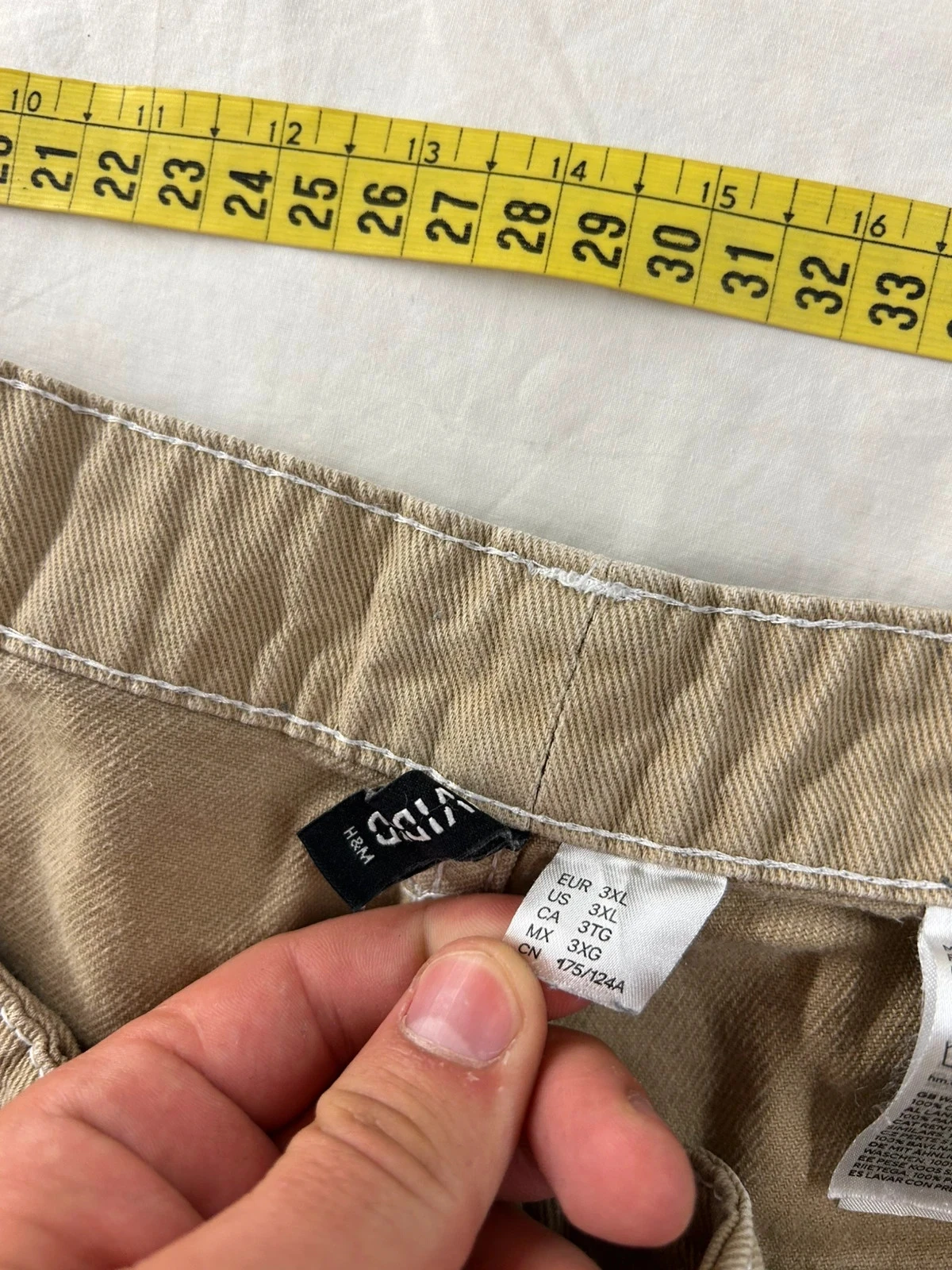 Short jeans bege H&M Divided tamanho – photo 11